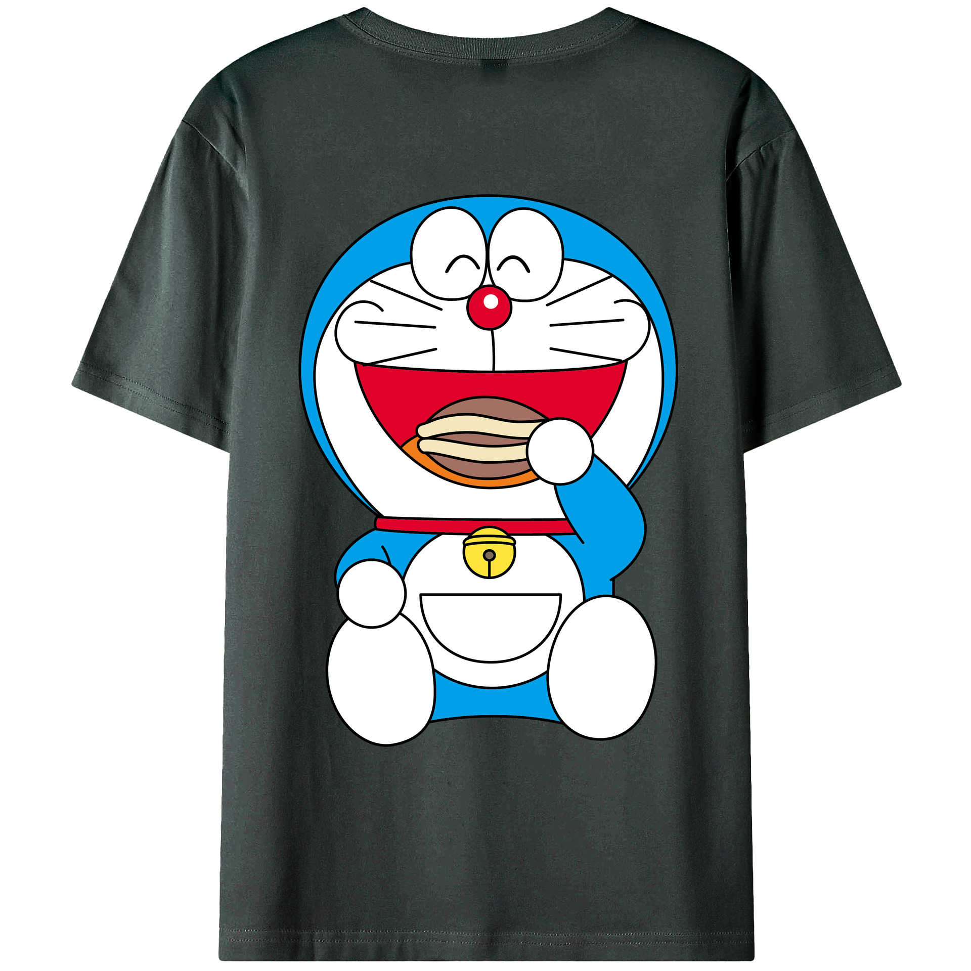 （画像用） ドラえもん Doraemon 綿100％ メンズ半袖Tシャツ（バックプリント） 通気性